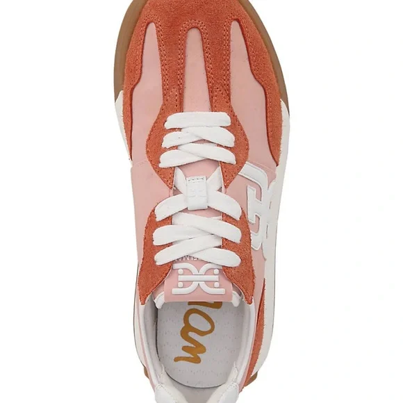 Sam Edelman Women's Sneakers in Pink and Orange - Picture 4 of 8